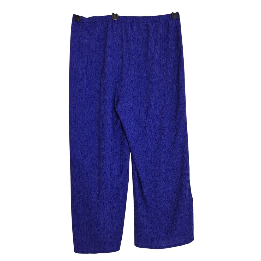 Eileen Fisher Womens Wide Leg Ankle Pants Pull On Size M Purple NWT 7 - Picture 2 of 8